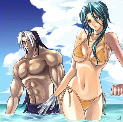kanon and brad evans (wild arms and 1 more) drawn by unadare_chop