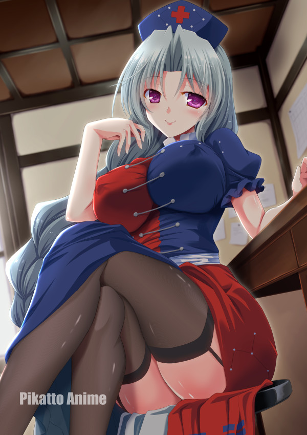 yagokoro eirin (touhou) drawn by yamu_(reverse_noise)