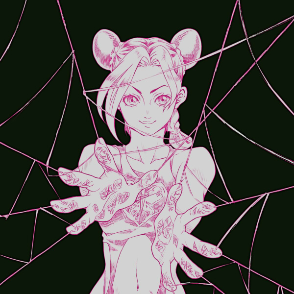 kujo jolyne (jojo no kimyou na bouken and 1 more) drawn by teketo