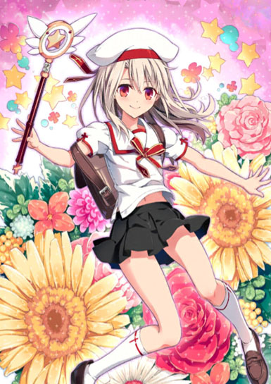illyasviel von einzbern and magical ruby (fate and 1 more) drawn by hiroyama_hiroshi
