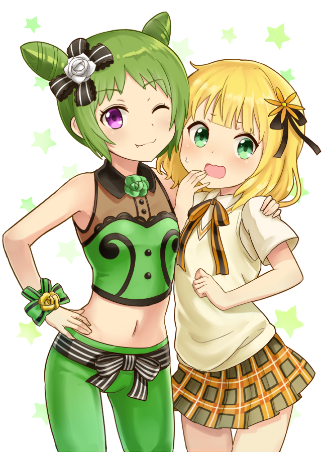 kirima syaro, morizono wakana, and uchida maaya (gochuumon wa usagi desu ka? and 3 more) drawn by ug_(nekonekodou)