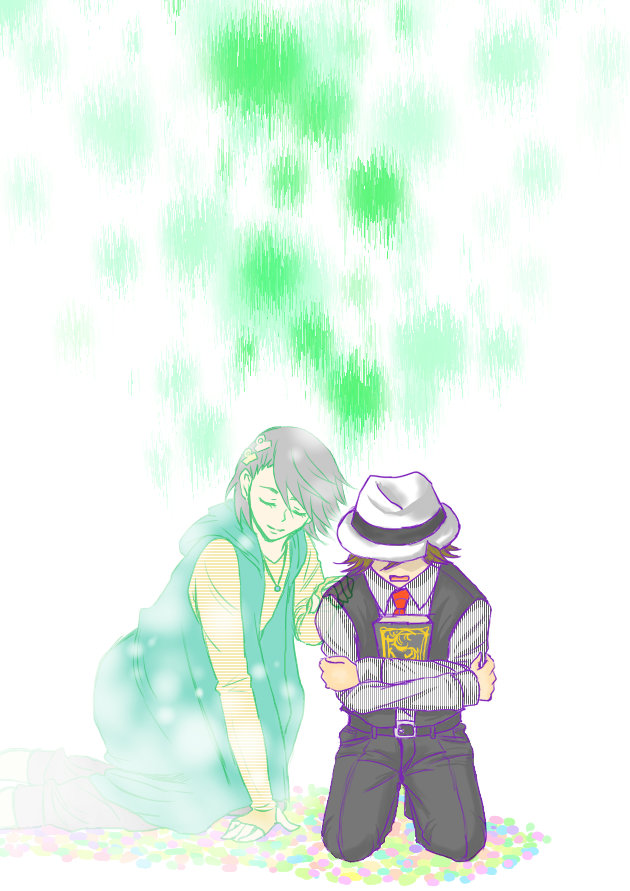 philip and hidari shoutarou (kamen rider and 1 more) drawn by sht10932