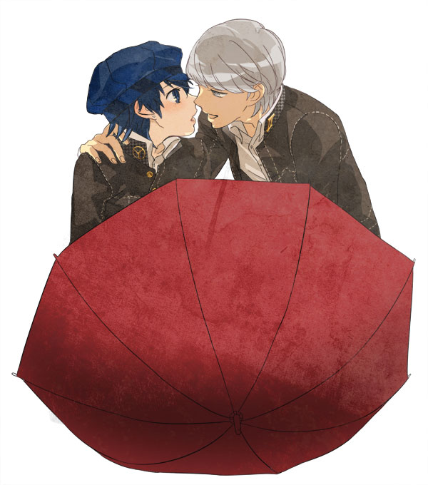 narukami yu and shirogane naoto (persona and 1 more) drawn by mihara_(081mhrs)