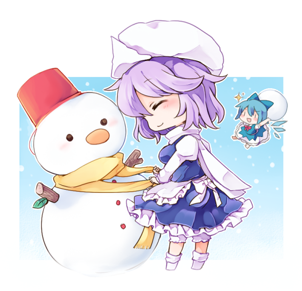cirno and letty whiterock (touhou) drawn by yukimiya_(parupunta)