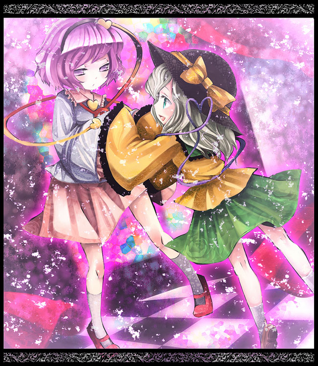 komeiji koishi and komeiji satori (touhou) drawn by yukibina