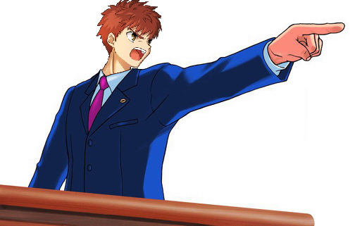 emiya shirou and phoenix wright (fate and 2 more)
