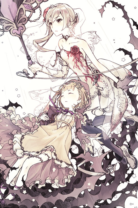 snow white and briar rose (sinoalice) drawn by moo_alice_moo