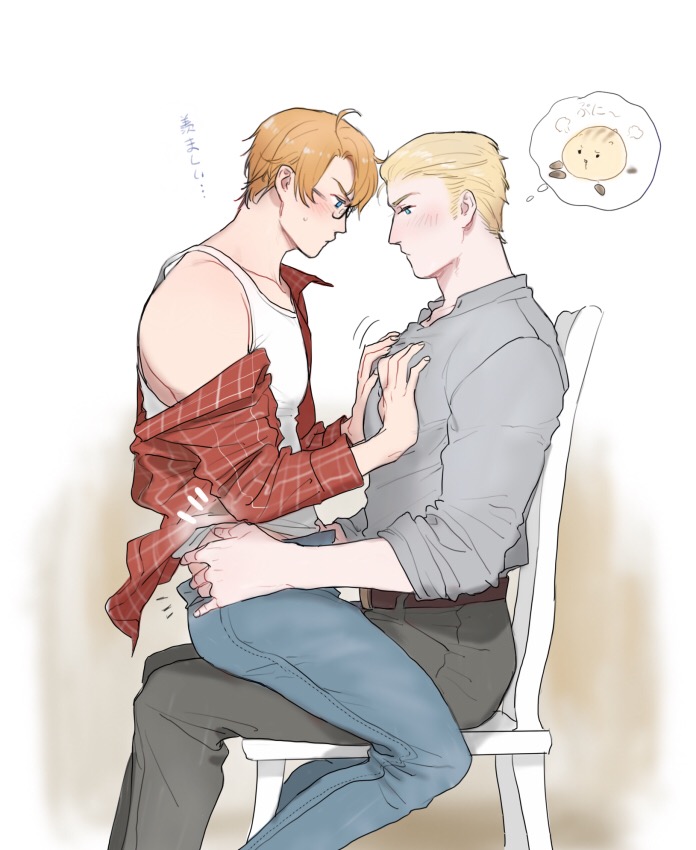 america and germany (axis powers hetalia) drawn by to@st