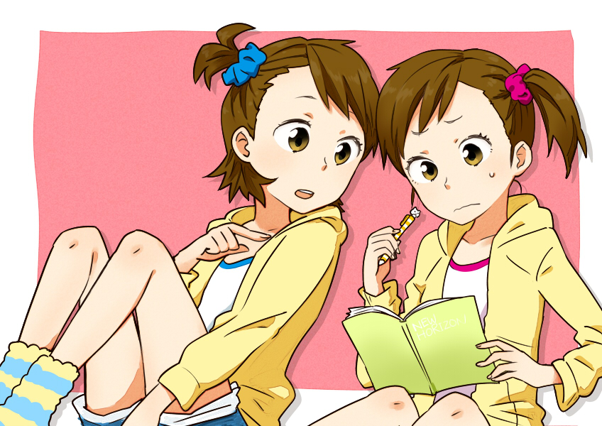 futami mami and futami ami (idolmaster and 1 more) drawn by hanatsuka