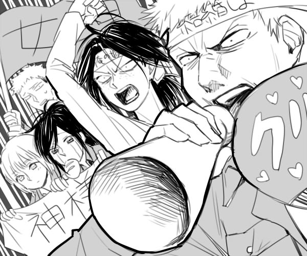 ymir, reiner braun, armin arlert, sasha blouse, and jean kirstein (shingeki no kyojin) drawn by yoshitaro_(almendra)