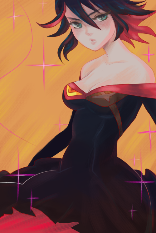 matoi ryuuko and senketsu (kill la kill) drawn by drunkpugs