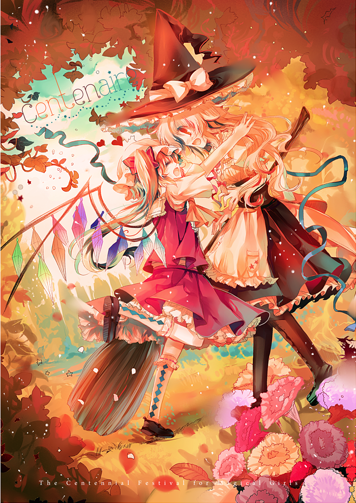kirisame marisa and flandre scarlet (touhou) drawn by kirero