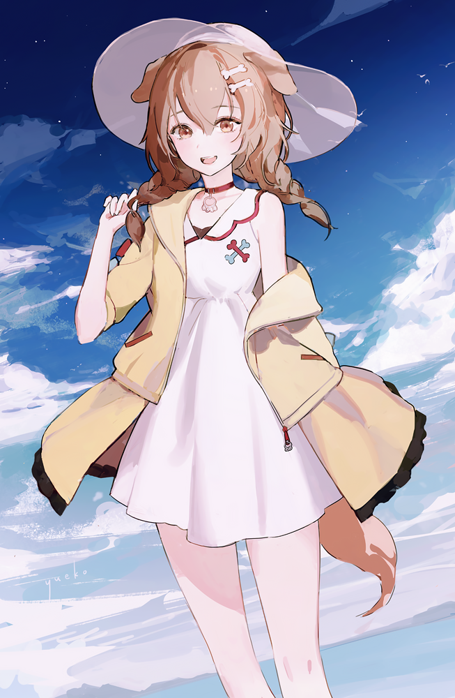 inugami korone (hololive) drawn by yueko_(jiayue_wu)