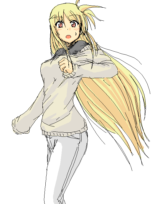 fate testarossa (lyrical nanoha and 1 more) drawn by moonlight_(base)