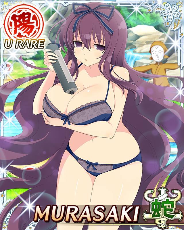 murasaki (senran kagura and 1 more) drawn by yaegashi_nan