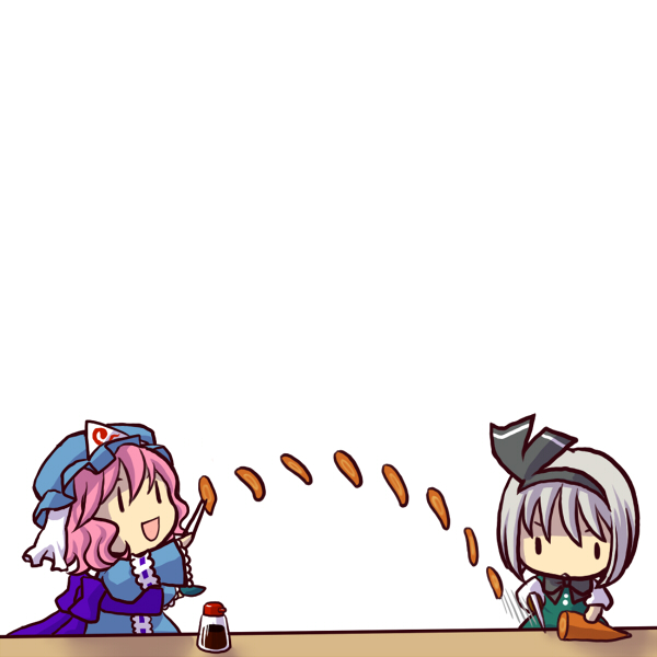 konpaku youmu and saigyouji yuyuko (touhou) drawn by socha