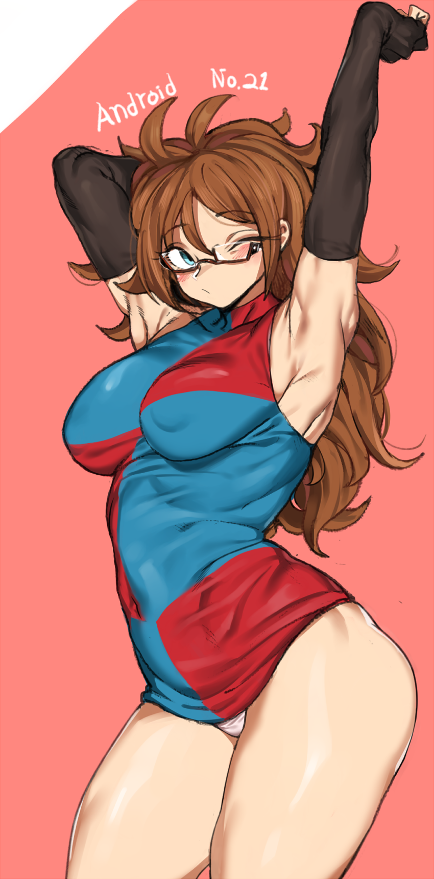 android 21 (dragon ball and 1 more) drawn by urec