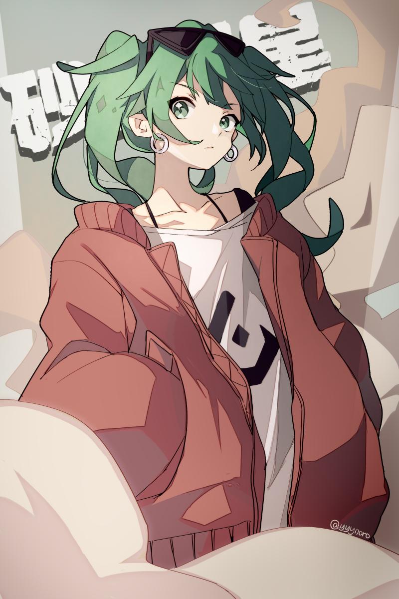 hatsune miku (vocaloid and 1 more) drawn by captain_yue