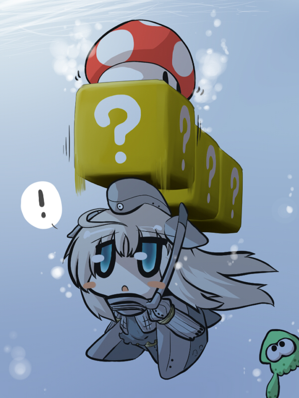 inkling player character and u-511 (kantai collection and 3 more) drawn by goma_(gomasamune)