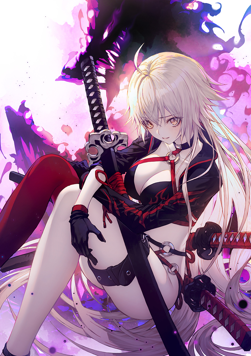 jeanne d'arc alter (fate and 1 more) drawn by wanke
