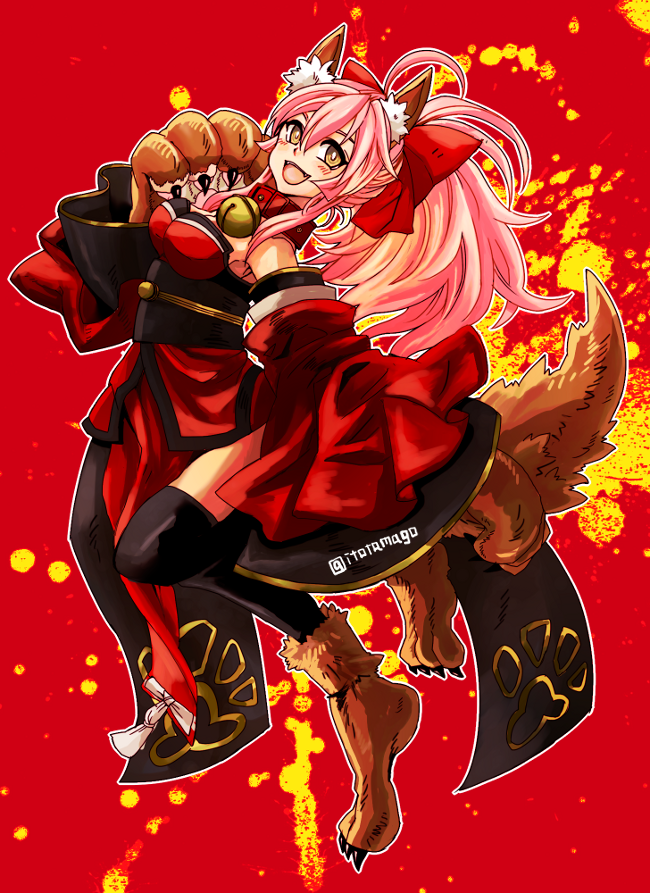tamamo and tamamo cat (fate and 1 more) drawn by itoma_(itoma51)