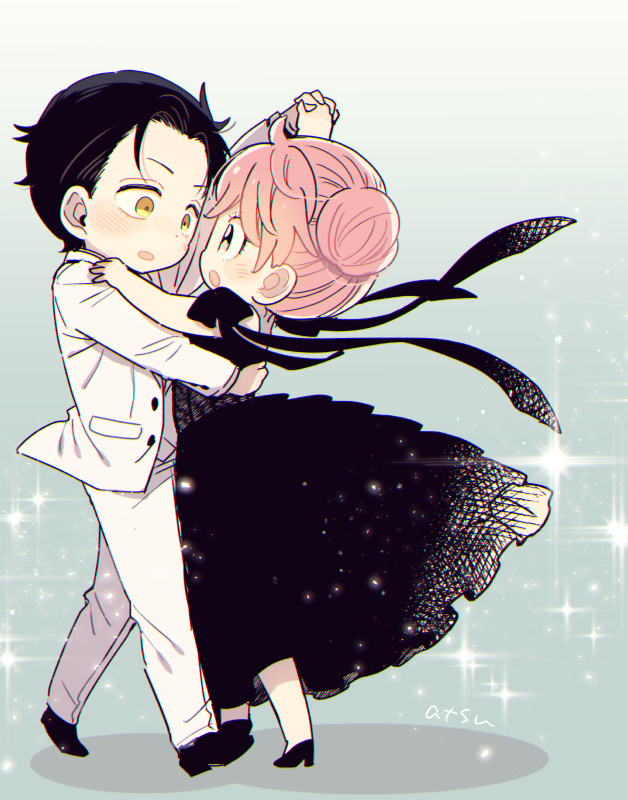 anya and damian desmond (spy x family) drawn by katagiri_atsuko