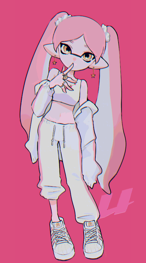 inkling player character and inkling girl (splatoon) drawn by imaikuy0