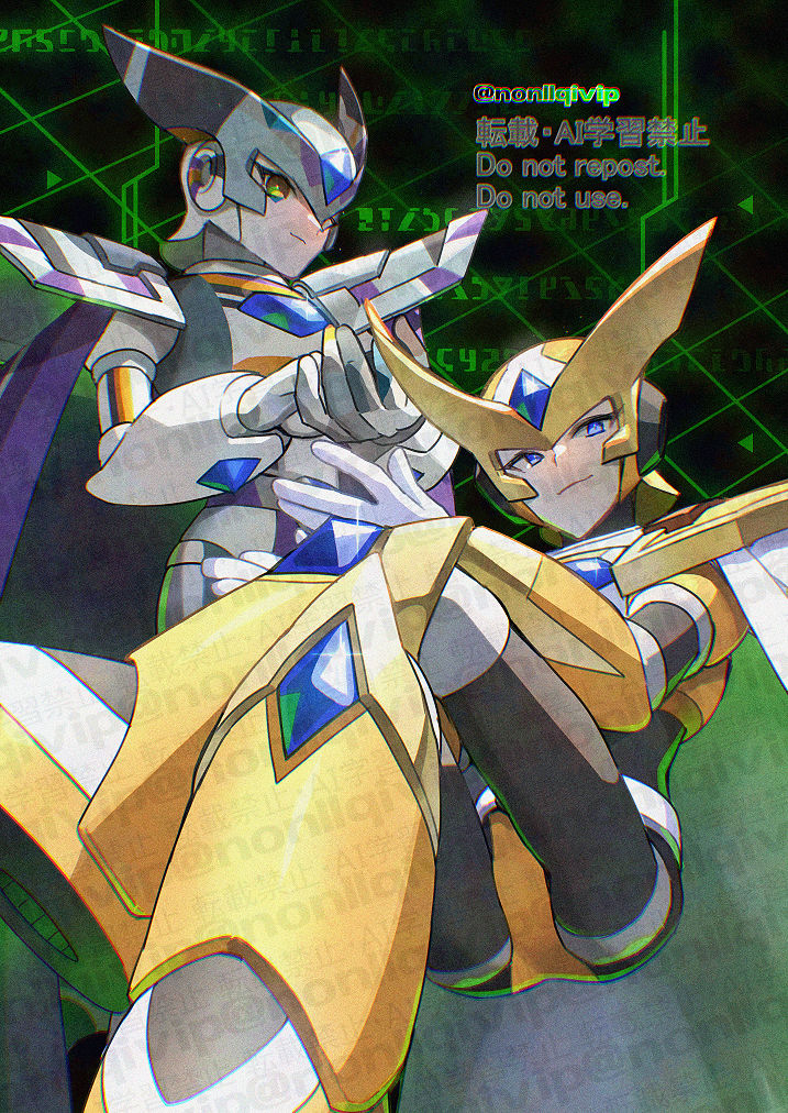 gate (mega man and 2 more) drawn by yamanashi_taiki