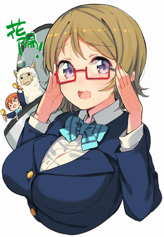 hoshizora rin and koizumi hanayo (love live! and 1 more) drawn by haruken