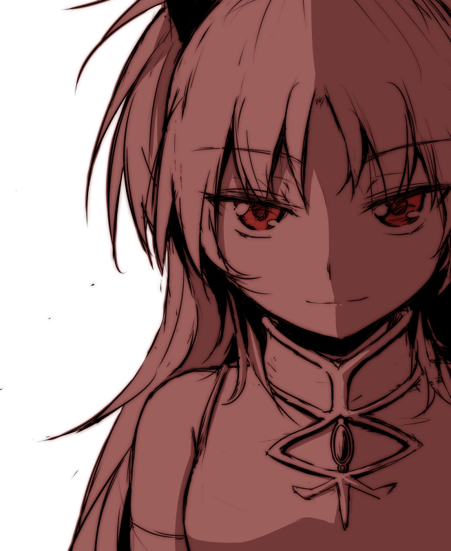 sakura kyoko (mahou shoujo madoka magica) drawn by ryuunosuke_(luckyneco)
