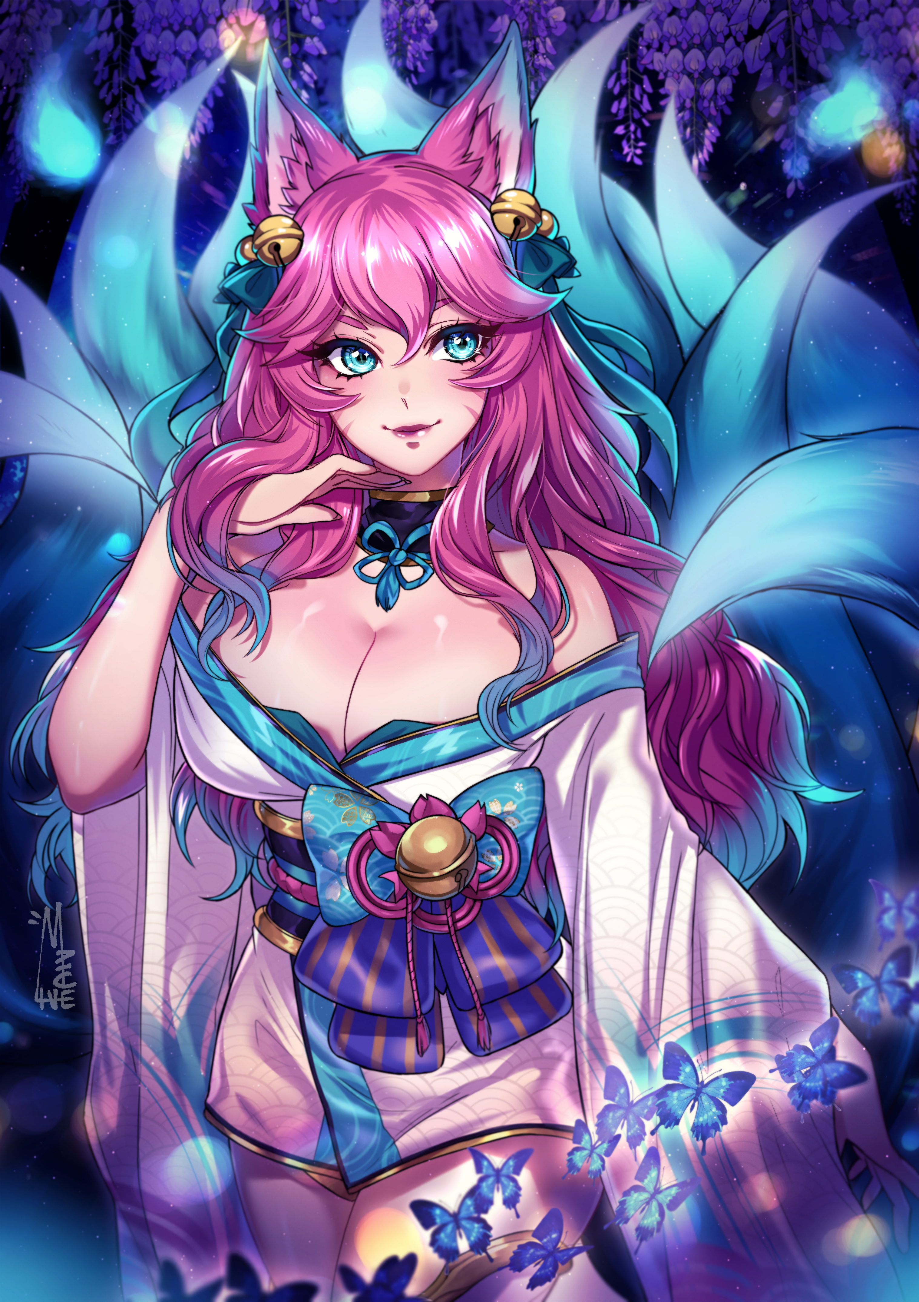 Source. ahri and spirit blossom ahri (league of legends) drawn by maiulive....