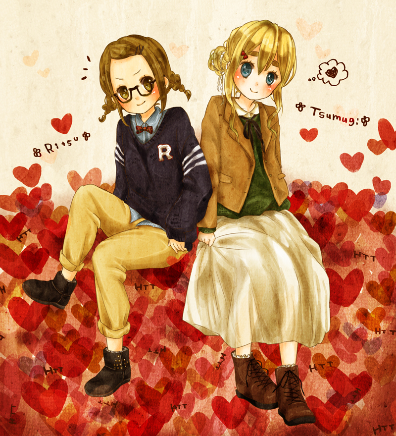 tainaka ritsu and kotobuki tsumugi (k-on!) drawn by mxnxm