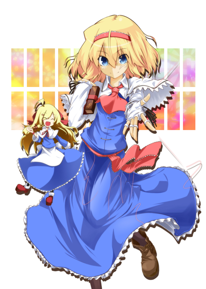 alice margatroid and shanghai doll (touhou) drawn by yuuki._(limit)