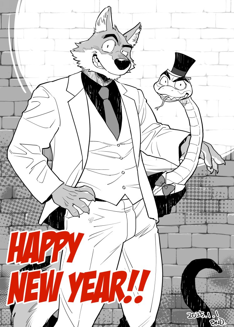 mr. wolf and mr. snake (the bad guys) drawn by sekijaku