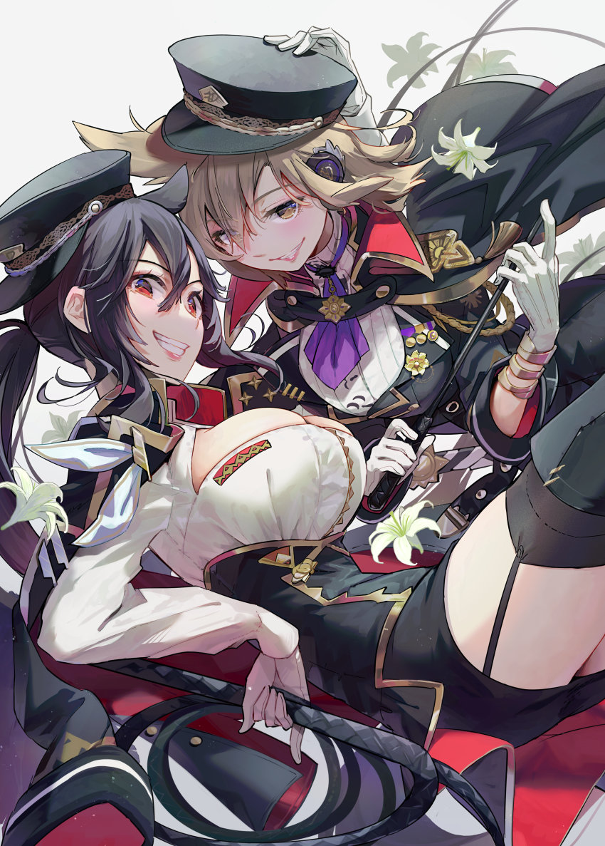toyosatomimi no miko and kurokoma saki (touhou) drawn by syuri22