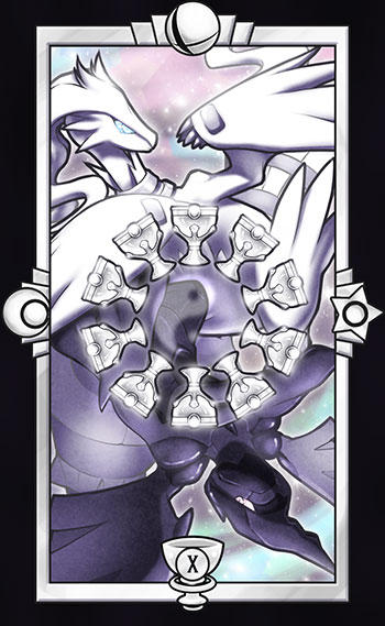 reshiram and zekrom (pokemon and 1 more) drawn by quas-quas
