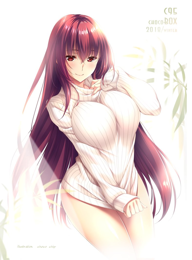 scathach (fate and 1 more) drawn by choco_chip