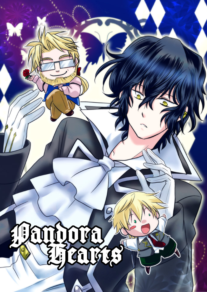 oz vessalius, gilbert nightray, and oscar vessalius (pandora hearts) drawn by hanamaru_(bonta-k)