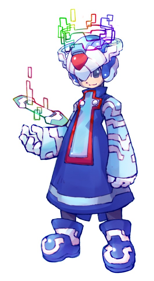 x and cyber elf x (mega man and 1 more) drawn by iikoao
