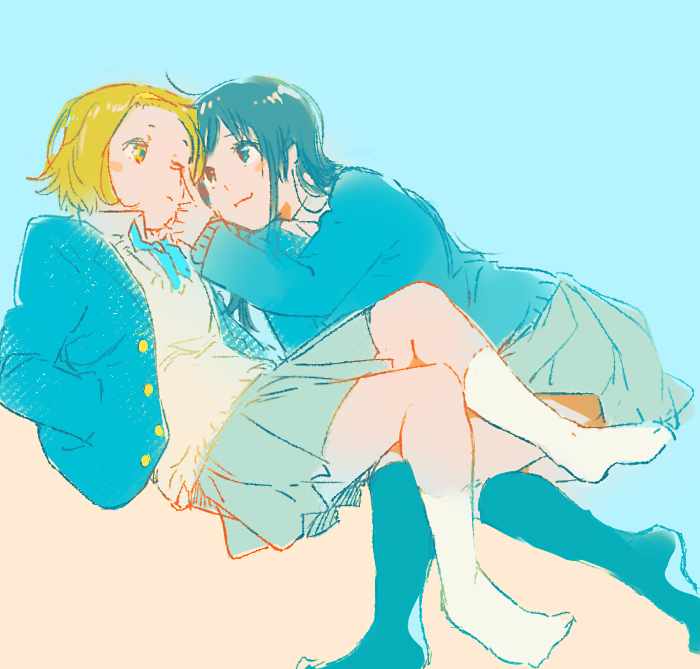 akiyama mio and tainaka ritsu (k-on!) drawn by tamagogogo