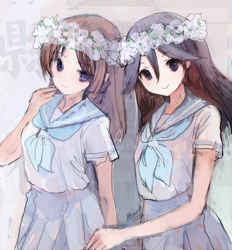 kasaki nozomi and nakagawa natsuki (hibike! euphonium and 1 more) drawn by 86thunder