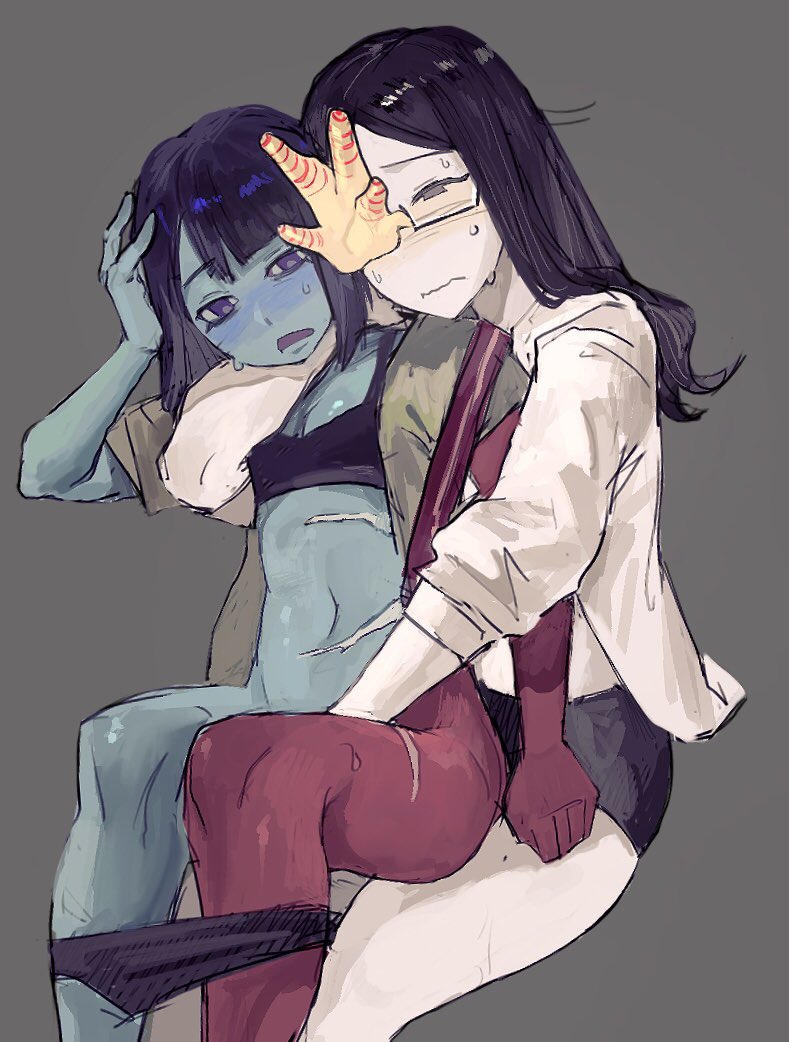 ena, coral glasses, and hangover ena (ena and 1 more) drawn by asliatvt