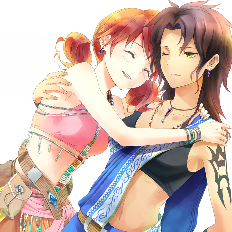 oerba dia vanille and oerba yun fang (final fantasy and 1 more) drawn by waxwa