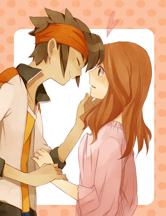 endou mamoru and raimon natsumi (inazuma eleven and 1 more) drawn by shima_(oasis)