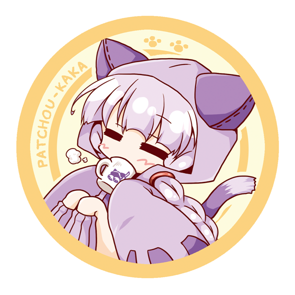 patchouli knowledge and taokaka (touhou and 1 more) drawn by neko_yume