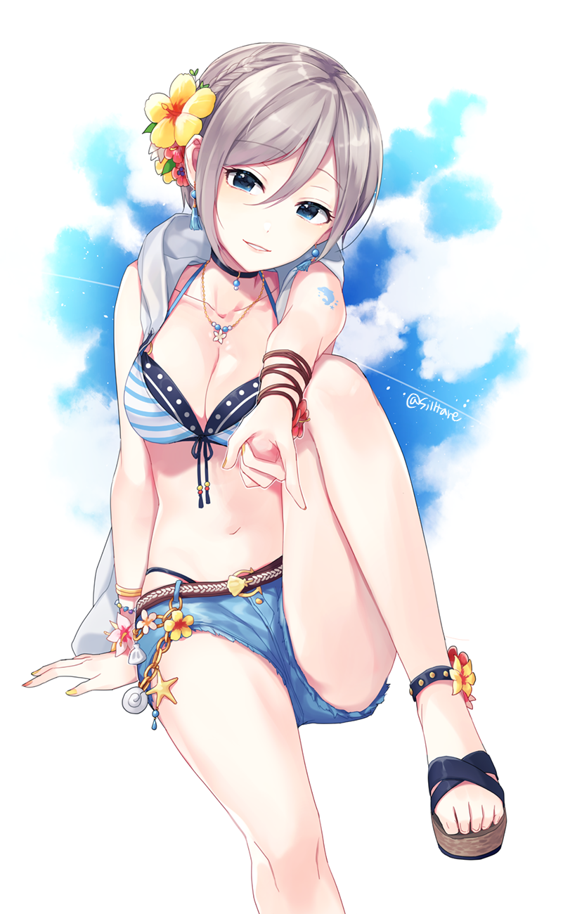 shiomi syuko (idolmaster and 2 more) drawn by silltare