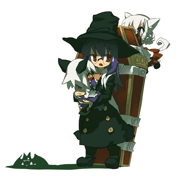 kuro, sanju, nijuku, and sen (hitsugi katsugi no kuro) drawn by itsukia