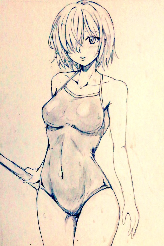 mash kyrielight (fate and 1 more) drawn by d-m_(dii_emu)