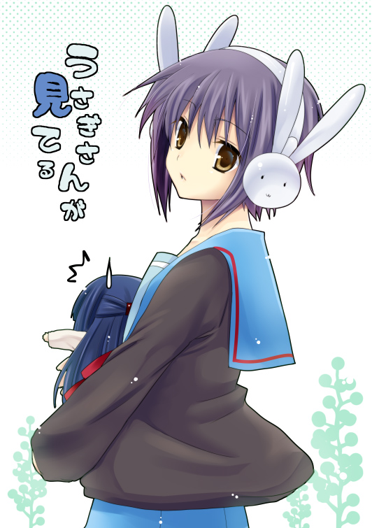 nagato yuki, asakura ryoko, and achakura (suzumiya haruhi no yuuutsu and 1 more) drawn by yukian
