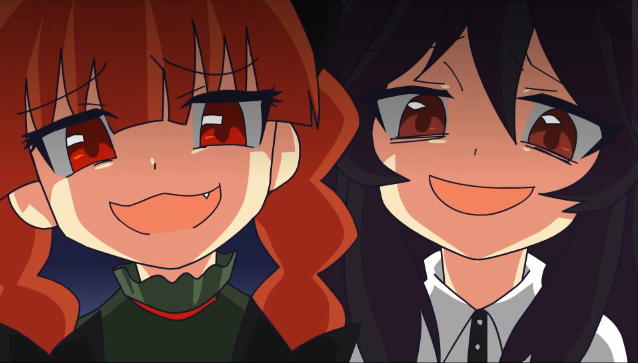 kaenbyou rin and reiuji utsuho (touhou and 1 more) drawn by niji_(nijioki)